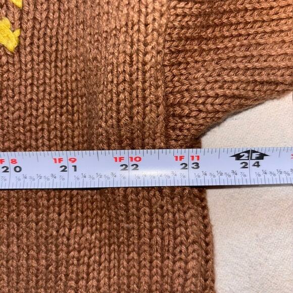 Jennifer Reed Sweater Womens Hand Knit Cottagecore Grannycore Sz Large/XL - Picture 7 of 8